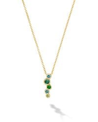 Dower & Hall - Solid & Emerald Small Cascade Pendant - Lyst