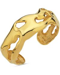 LINYA JEWELLERY - Aruna Thick Cuff Bracelet - Lyst