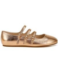 Rag & Co - Macarina Triple Strap Mary Jane Ballerinas - Lyst