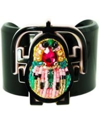Gissa Bicalho - Handmade Acrylic Bracelet Scarab Embroidered Candy - Lyst