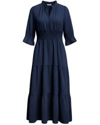 At Last - Cotton Salcombe Midi Dress - Lyst