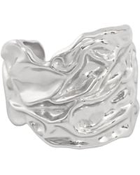 Janus Edinburgh - Sterling Chunky Fluidity Textured Tulla Ring - Lyst