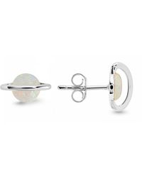 Kylie Harper - Opal Saturn Planet Celestial Stud Earrings - Lyst