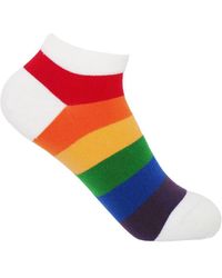 Peper Harow - Made in England - Block Stripe Trainer Socks – - Lyst