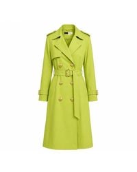 Richa Sharma - Lime Luxury Trench Coat - Lyst