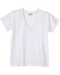 Cove - V Neck Short Sleeve Cotton T-shirt - Lyst