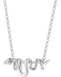 Scream Pretty - Sterling Chinese Zodiac Snake Necklace - Lyst