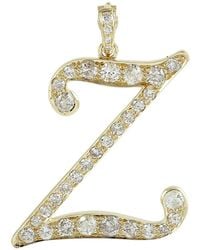 Artisan - Diamond Initial “Z” Pendant - Lyst
