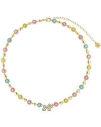 Cloud Haven - Crystal Daisy Logo Necklace - Lyst