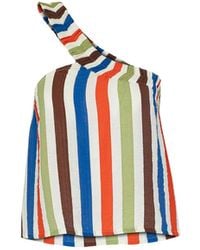 STATE OF GEORGIA - The Sunny Side Up Elastic Crop Top Coolio Stripe - Lyst