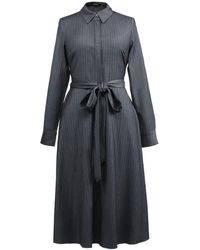 Smart and Joy - Fit-And-Flare Tailor Shirt-Dress Crossedf Belt - Lyst