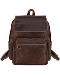 Touri - Vintage Look Leather Backpack - Lyst