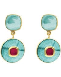 Marcia Moran - Inelda Earrings And Fucsia - Lyst
