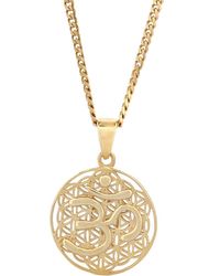 Ebru Jewelry - Sacred Om Flower Of Life Talisman Necklace - Lyst