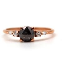 VicStoneNYC Fine Jewelry - Salt And Pepper Rose Cut Diamond Ring - Lyst