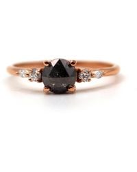 VicStoneNYC Fine Jewelry - Salt And Pepper Rose Cut Diamond Ring - Lyst