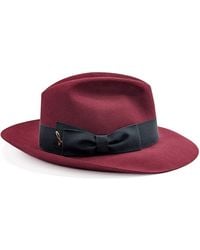 DORIA 1905 - Copertino Smooth Lapin Felt Fedora Hat - Lyst
