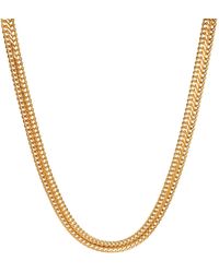 Amadeus Anna Gold Snake Chain Necklace - Metallic