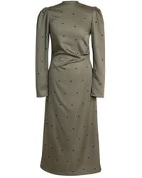 RainSisters - Long Sleeve Midi Dress: Dotted Charm - Lyst