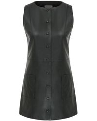 NAZLI CEREN - Odette Vegan Leather Mini Dress - Lyst
