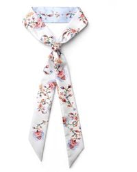 Jessie Zhao New York - Silk Skinny Scarf Dawn Garden - Lyst