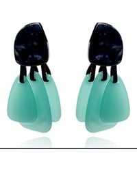 Michael Nash Jewelry - Patrizia Lapis Resin Pierced Top Earrings With Resin Drops - Lyst