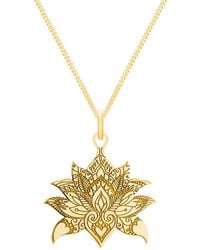 CarterGore - Medium Lotus Flower Pendant Necklace - Lyst