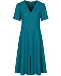 Oh!Zuza - Echo Viscose Midi Dress Short Sleeve With Pockets - Lyst
