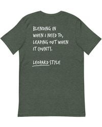 Anchor and Crew - Forest Think Ocean Leopard Aspirations Cotton Embroidered T-Shirt - Lyst
