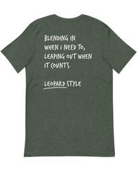 Anchor and Crew - Heather Forest Think Ocean Leopard Aspirations Cotton Embroidered T-Shirt - Lyst