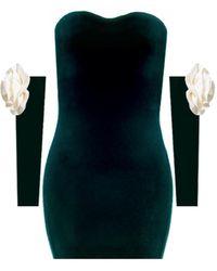 Nur Karaata - Versailles Rose Mini Dress - Lyst