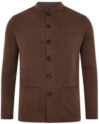 Paul James Knitwear - Extra Fine Merino Wool Alonzo Knitted Nehru Jacket - Lyst