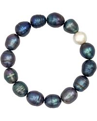 Tory Long - Lulu Freshwater Pearl Petrol Bracelet - Lyst