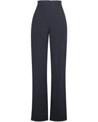 Miss Circle New York - Quinnie Striped High-Waisted Straight Leg Pants - Lyst