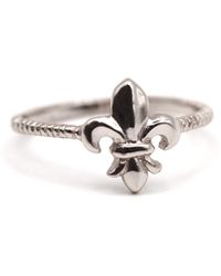VicStoneNYC Fine Jewelry - Antique Fleur De Lis Solid Ring - Lyst