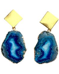 Magpie Rose - Triangle Rocks Earrings - Lyst