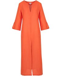 Antra Designs - Maxi Linen Tangerine - Lyst