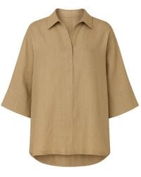 Monlicia - Neutrals Iyan Linen Oversize Shirt - Lyst