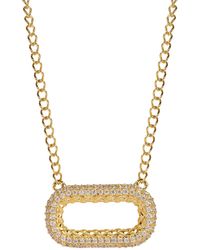 Lila Rasa - Timeless Radiance Cz Pendant Necklace - Lyst