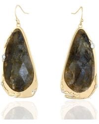 Rare Matters Jewelry - Fluid Teardrop Labradorite Statement Earrings - Lyst