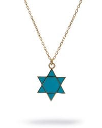 Ebru Jewelry - Divine Shield Star Of David Enamel Necklace - Lyst