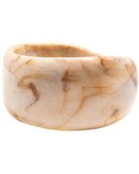 Miss Cecilia - Neutrals Molten Marble Bangle - Lyst