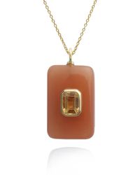 Hye Jane Jewelry - Sol Sunstone And Citrine Necklace - Lyst