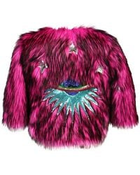 Jennafer Grace - Planet Queen Faux Fur Jacket - Lyst