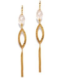 Jaredjamin - Eyelet Citrine Dangle Earrings - Lyst