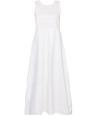 REISTOR - Cross-Back Midi Cotton Dress - Lyst