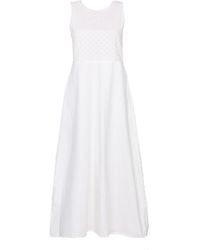 REISTOR - Cross-Back Midi Cotton Dress - Lyst
