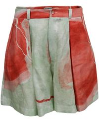 Shinaraa - Pleated Suit Shorts - Lyst