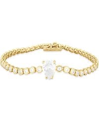 SHYMI - Round Tennis With Center Pear Stone - Lyst