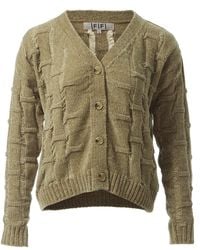 Fully Fashioning - Avocado Lennox Ottoman Knit Cardigan - Lyst
